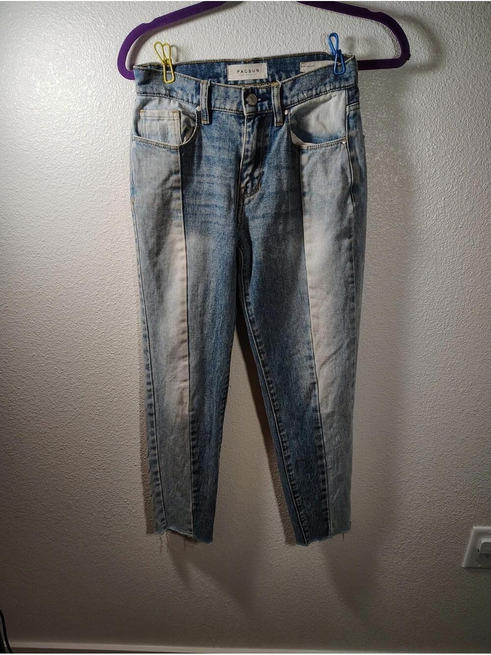 Womens Cotton Patch Work  Mom Jeans Denim Vintage Icon Sz 24